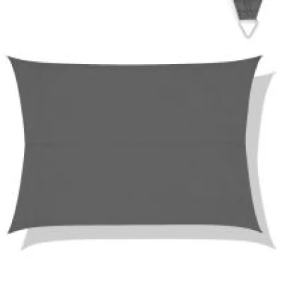 Shade Sail Rectangle – Premium – 400×300 cm – Water resistant | Grey