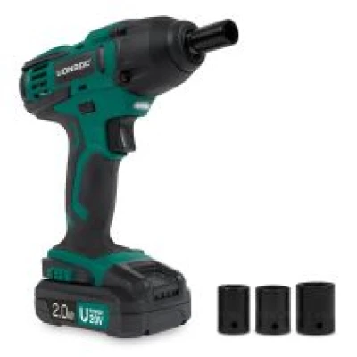 Cordless impact wrench 20V – 150Nm – Incl. 4 sockets | Incl. battery and charger