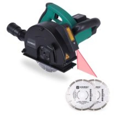 Wall chaser 1700W - 150mm with laser | Incl. 4 diamond discs