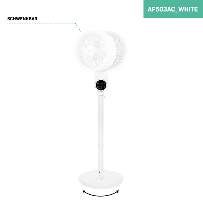 BREEZE Standventilator - 98cm - Leise - Weiß | Inklusive Fernbedienung