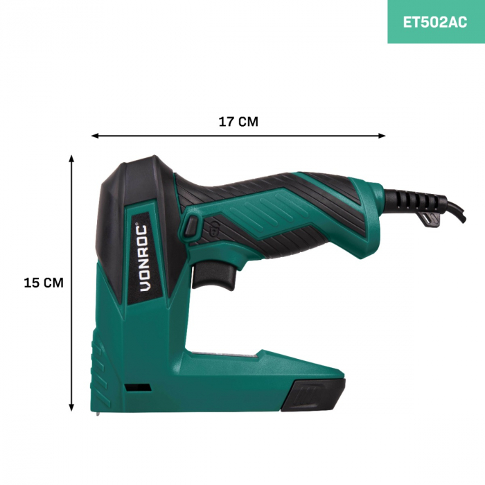 Electric tacker - Incl. 900 staples & 300 nails
