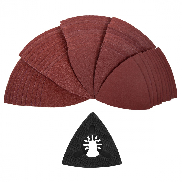 Sanding paper & Delta pad set| 80/82mm - 50 pcs.