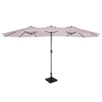 Parasol Iseo 460x270cm - Premium parasol - Beige | Incl. Base 26 kg