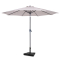 Sonnenschirm Recanati Ø300cm – Premium-Sonnenschirm – Anthrazit/Schwarz | Inklusive Betonsockel 20 kg
