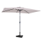 Sonnenschirm Rapallo 200x300cm – Premium-Sonnenschirm – Beige | Inklusive Betonsockel 20 kg