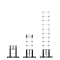 PRO Teleskopleiter - 3,20 m - Modell 2023 | Mit Softclose & Stabilisatorstange 