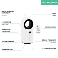 Electric fan heater – 1500W – ceramic – white | bladeless