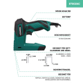 Electric tacker - Incl. 900 staples & 300 nails