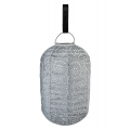 Luna solar lampion Pillar with LED  – 350x220mm - Stone grey | Handmade/weather resistant