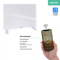 Glasplatten-Konvektorheizgerät – 1500W – Weiß | Manuelle und WLAN-Steuerung