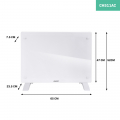 Glasplatten-Konvektorheizgerät – 1500W – Weiß | Manuelle und WLAN-Steuerung