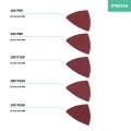 Sanding paper & Delta pad set| 80/82mm - 50 pcs.