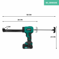 Cordless Caulking Gun 20V | Incl. 2x 2.0Ah batteries and charger