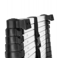 PRO Telescopic ladder - 3,80 m - new 2023 model | softclose & stabilizer bar