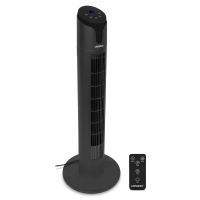 hochwertiger turmventilator 86 cm 3 geschwindigkeitsstufen schwarz inklusive fernbedienung-af504ac-hauptansicht-VONROC