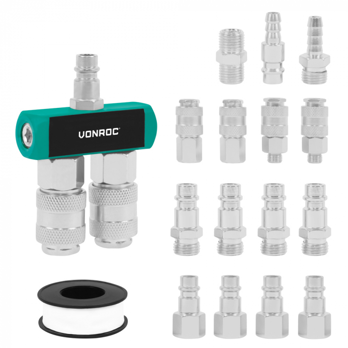 Druckluft-Kupplungsset | 16-teilig main product photo