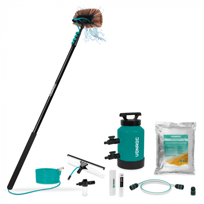 Aluminium Teleskop-Waschbürste 6,50 m und DI-Wasserfilter | Komplettset main product photo